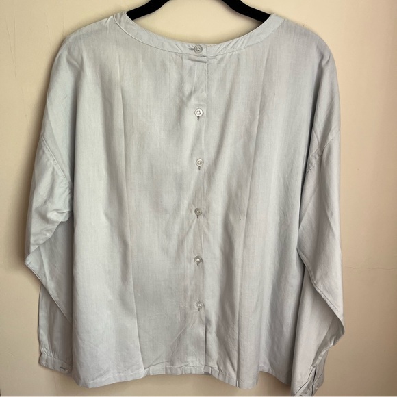 vintage doen style floral embroidered pintuck blouse - Picture 11 of 13